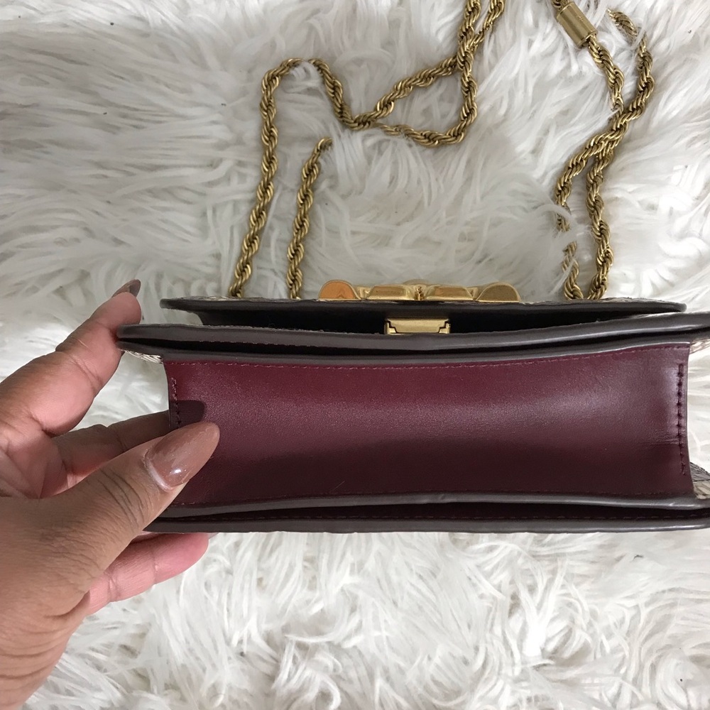 SOLD LIMITED Tory Burch Eleanor Snakeskin Crossbody Camera Bag - Picture 11 of 17
